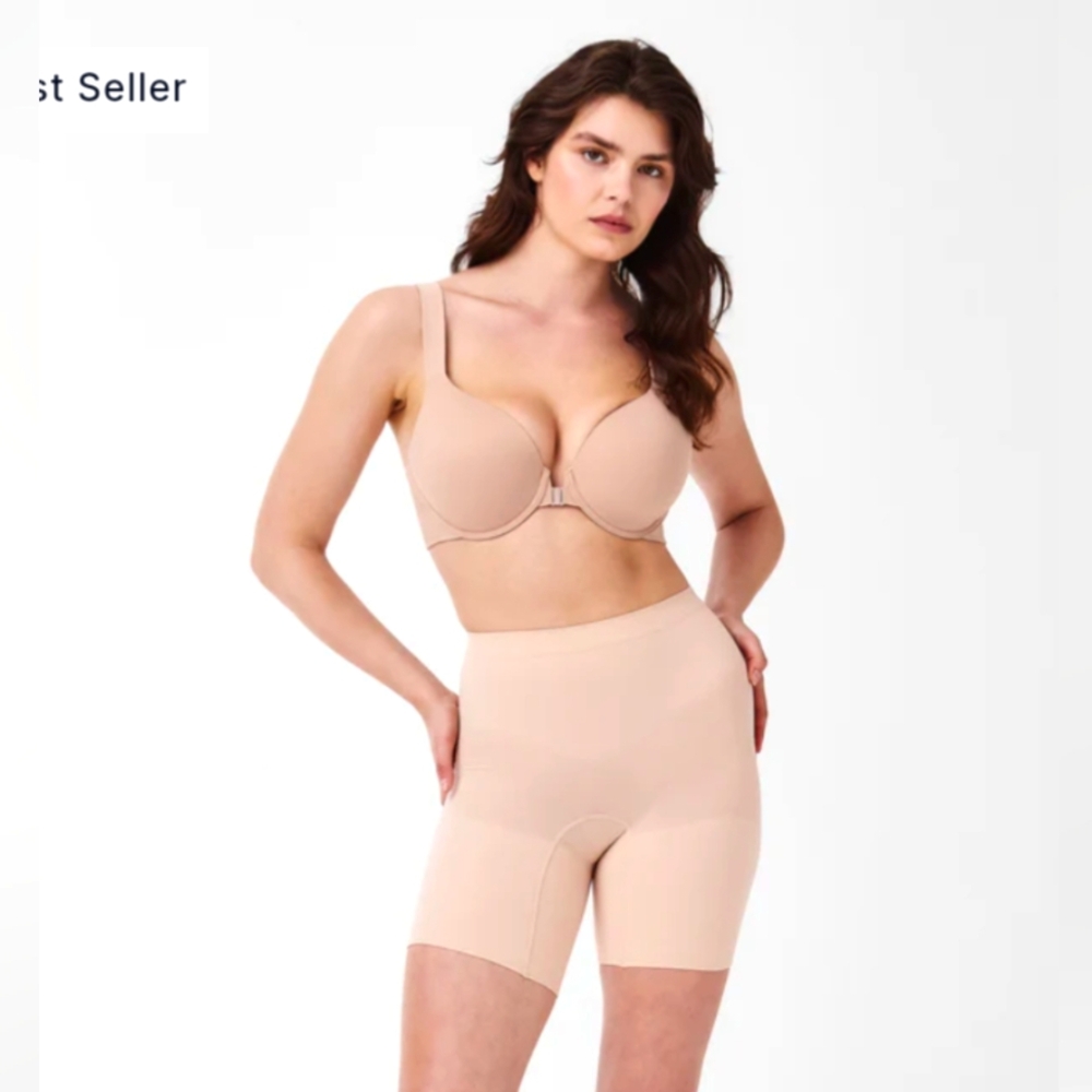SPANX Power Series Mid-thigh Seamless Shorts